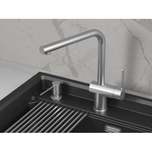 Смеситель Granula 5017 нержавеющая сталь