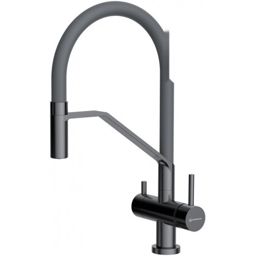 Смеситель Omoikiri Akeno-GM (вороненая сталь)