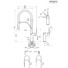 Смеситель Granula 9012 пирит