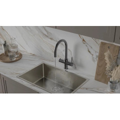 Смеситель Artisan 4 в 1 AQUAHOT MILAN GM (AH-1163C-GM)