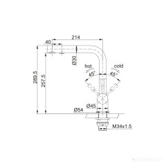Смеситель Franke Atlas Clear Water 120.0745.585 (черный матовый)