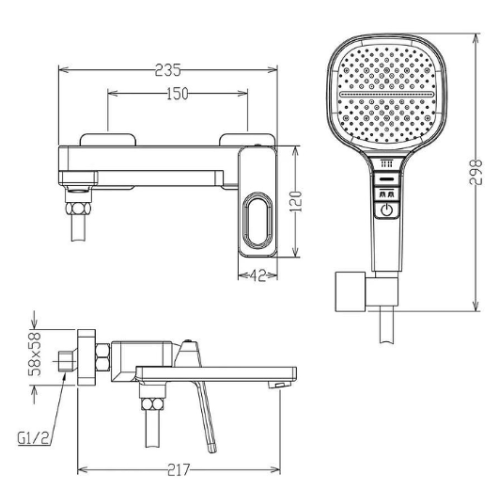 Смеситель Raglo R51.30.09 графит
