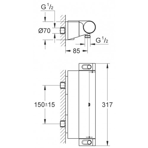 Смеситель Grohe Grohtherm 2000 34469001