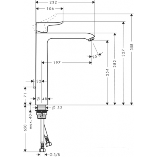 Смеситель Hansgrohe Metris 31082000