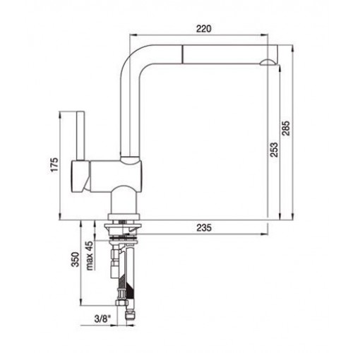 Смеситель Schock Piega-D хром 710125
