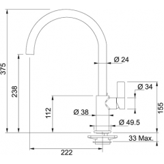 pov Смеситель Franke Ambient графит