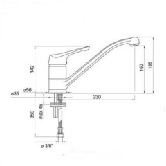 Смеситель Schock Neos хром 710066