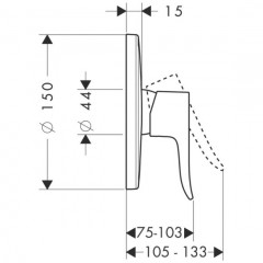Смеситель Hansgrohe Metris 31685000