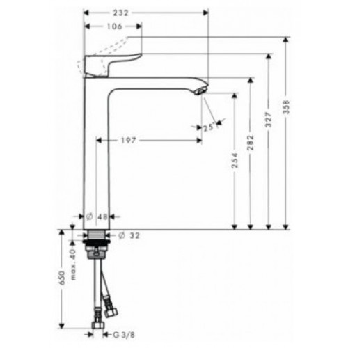 Смеситель Hansgrohe Metris 31184000