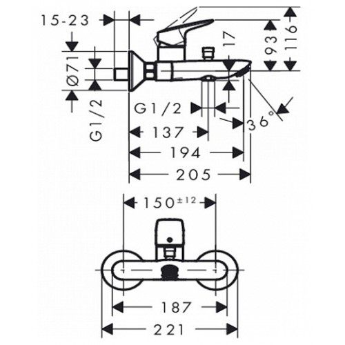 Смеситель Hansgrohe Logis 71400000