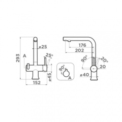 Смеситель Omoikiri Hotaru-C-BE хром/ваниль 4994052