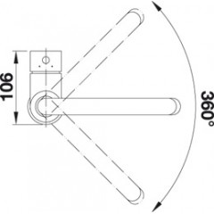 Смеситель Blanco Mida-S (гранит) антрацит