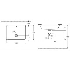 Умывальник Grohe Cube Ceramic 3948000H