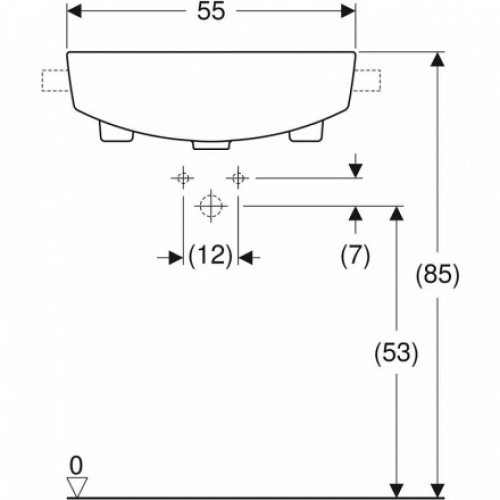 Умывальник Geberit VariForm 55 500.681.01.1