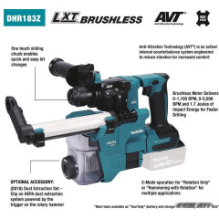 Перфоратор Makita DHR183Z (без АКБ)