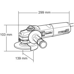 Угловая шлифмашина Makita 9565CR