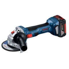 Угловая шлифмашина Bosch GWS 180-LI Professional 06019H9021 (с 2-мя АКБ, кейс)