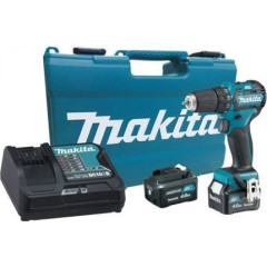 Ударная дрель-шуруповерт Makita HP332DWME (с 2-мя АКБ, кейс)