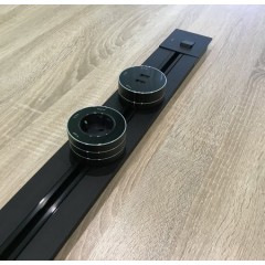 Розетка AVEL шинопровод 100 см + 1 евро розетка + 1 USB (черный)