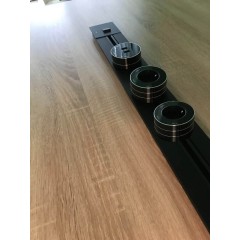 Розетка AVEL шинопровод 100 см + 2 розетки + 1 USB (черный)