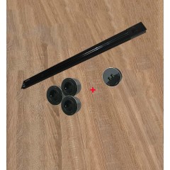 Розетка AVEL шинопровод 100 см + 3 розетки + 1 USB (черный)