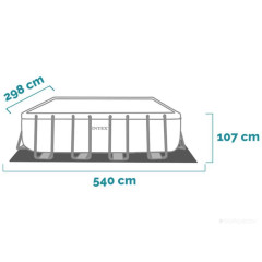 Бассейн INTEX Prism Frame 488x244x107 26792NP