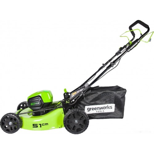 Газонокосилка Greenworks GD60LM51SPK4 (c 1-м АКБ 4 Ah)