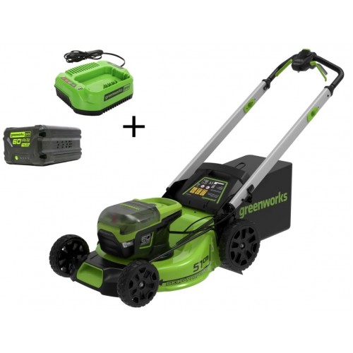 Аккумуляторная газонокосилка Greenworks GD60LM51SP (2514307UB)