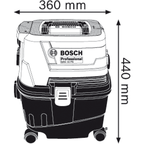 Промышленный пылесос Bosch GAS 15 PS
