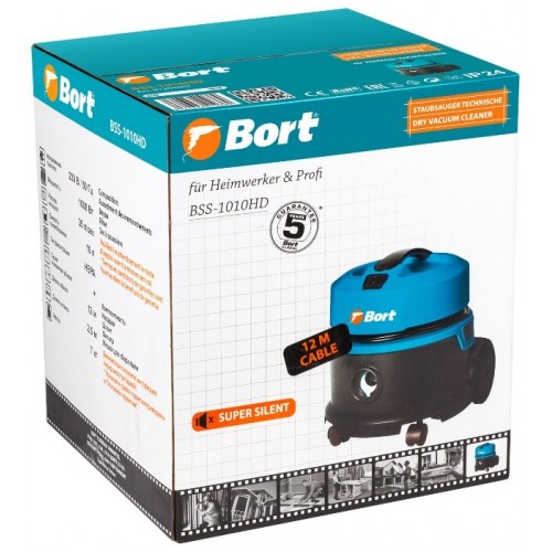 Промышленный пылесос BORT BSS-1010HD 1000 Вт