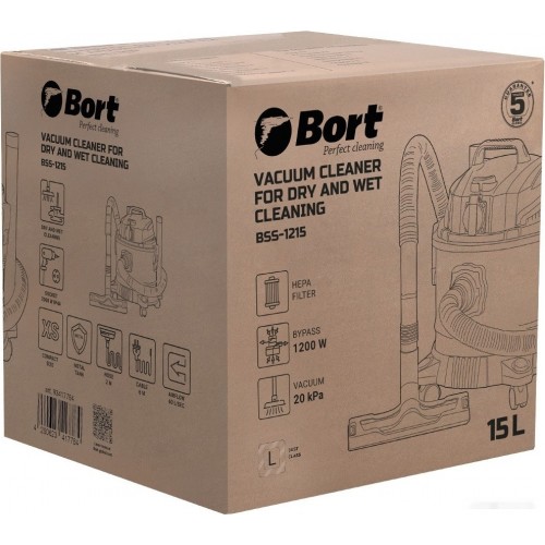 Промышленный пылесос BORT BSS-1215