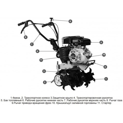 Бензиновый культиватор Champion BC4311