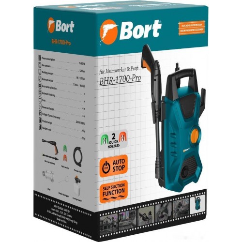 Мойка высокого давления BORT BHR-1700-Pro