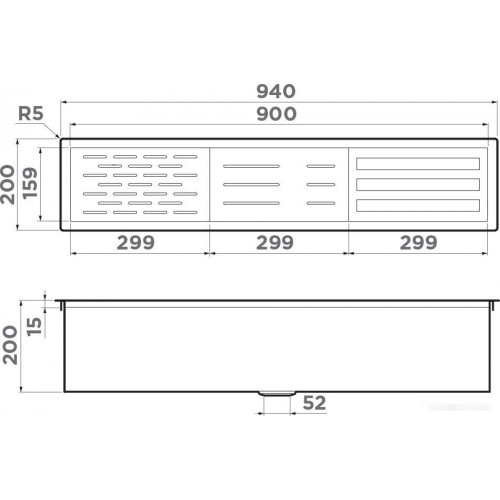 Сушилка для посуды Omoikiri DRY-02 IN (без вставок)