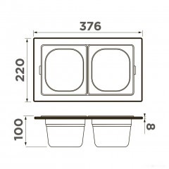 Коландер Omoikiri DC-04-2 IN 4999084