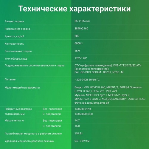 Телевизор DIGMA DM-LED65UBB41
