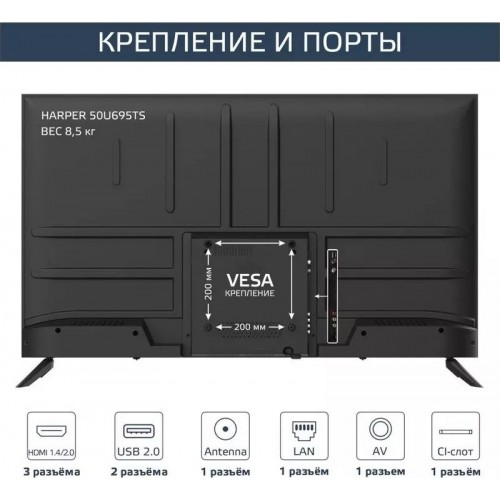 Телевизор HARPER 50U695TS