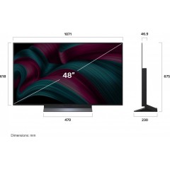 Телевизор LG OLED evo AI C5 OLED48C5RLA