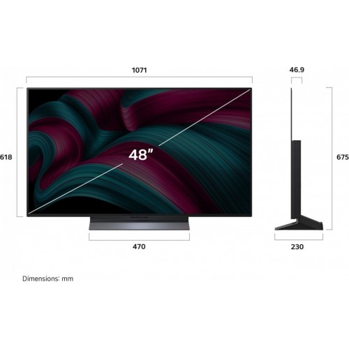 Телевизор LG OLED evo AI C5 OLED48C5RLA