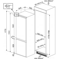 Холодильник Smeg C8175TNE