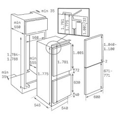 Холодильник с нижней морозильной камерой Teka CI3 320
