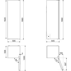 Однокамерный холодильник Smeg FS18EV2HX