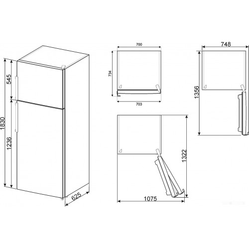 Холодильник Smeg FD70FN1HM