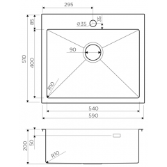 Кухонная мойка Omoikiri Akisame 59-IN