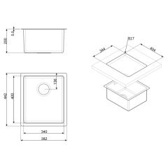 Кухонная мойка Smeg VSTR34CUX