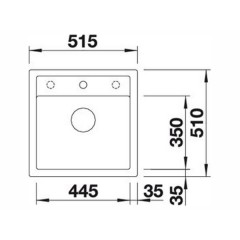 Кухонная мойка Blanco DALAGO 5 темная скала 518848