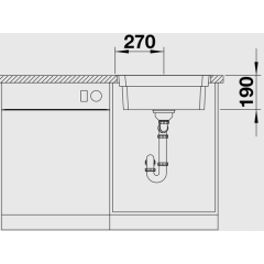 Кухонная мойка Blanco Etagon 500-IF (Нержавеющая сталь)