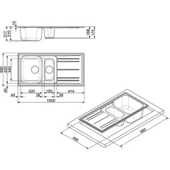 Кухонная мойка Smeg LZ102P
