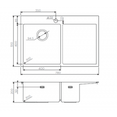 Кухонная мойка Omoikiri Akisame 78-LG-L