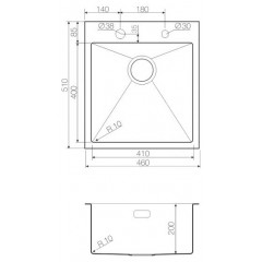 Кухонная мойка Omoikiri Akisame 46 IN